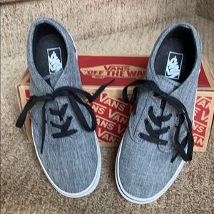 Vans boys tie casual sneakers.
